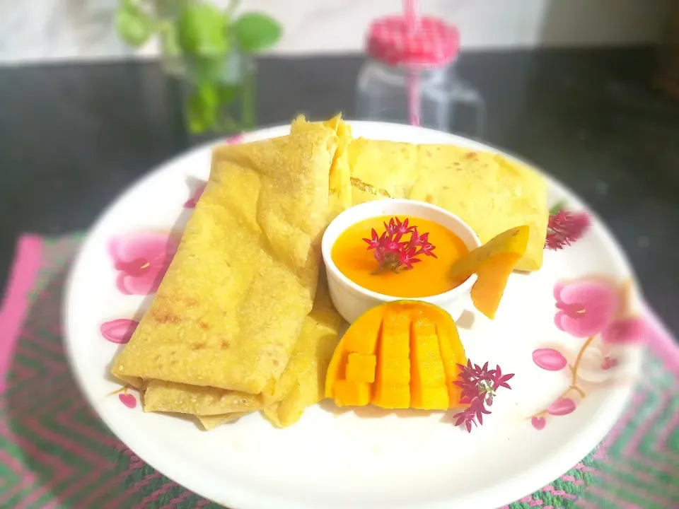 Aam Ras puranpoli|sonali Unique ideas & recipesさん