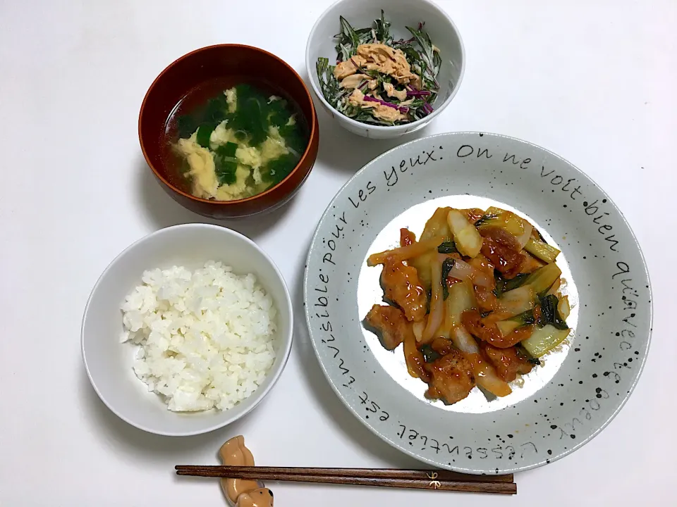 夕食✨酢豚定食💕|まーすけさん