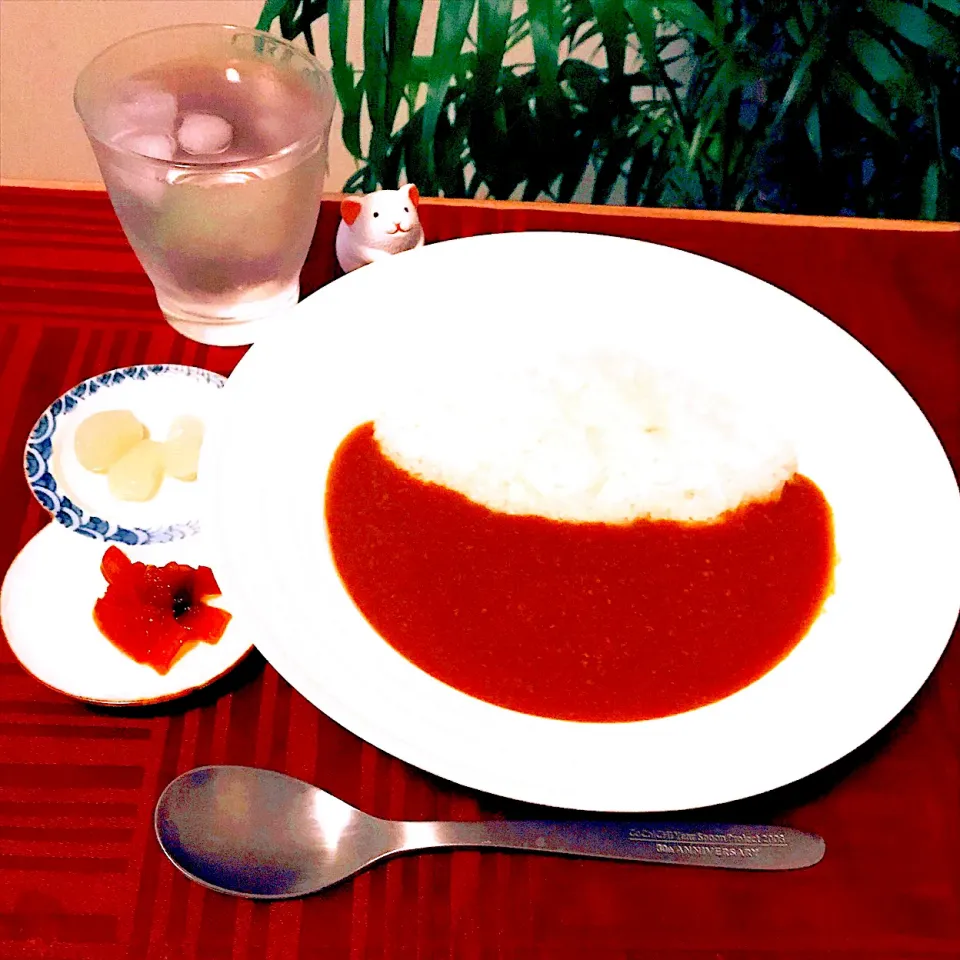 Snapdishの料理写真:ねぇ　🍛カレー作ったんだけど食べる❓　美味しいよ。😋|Sの食卓さん