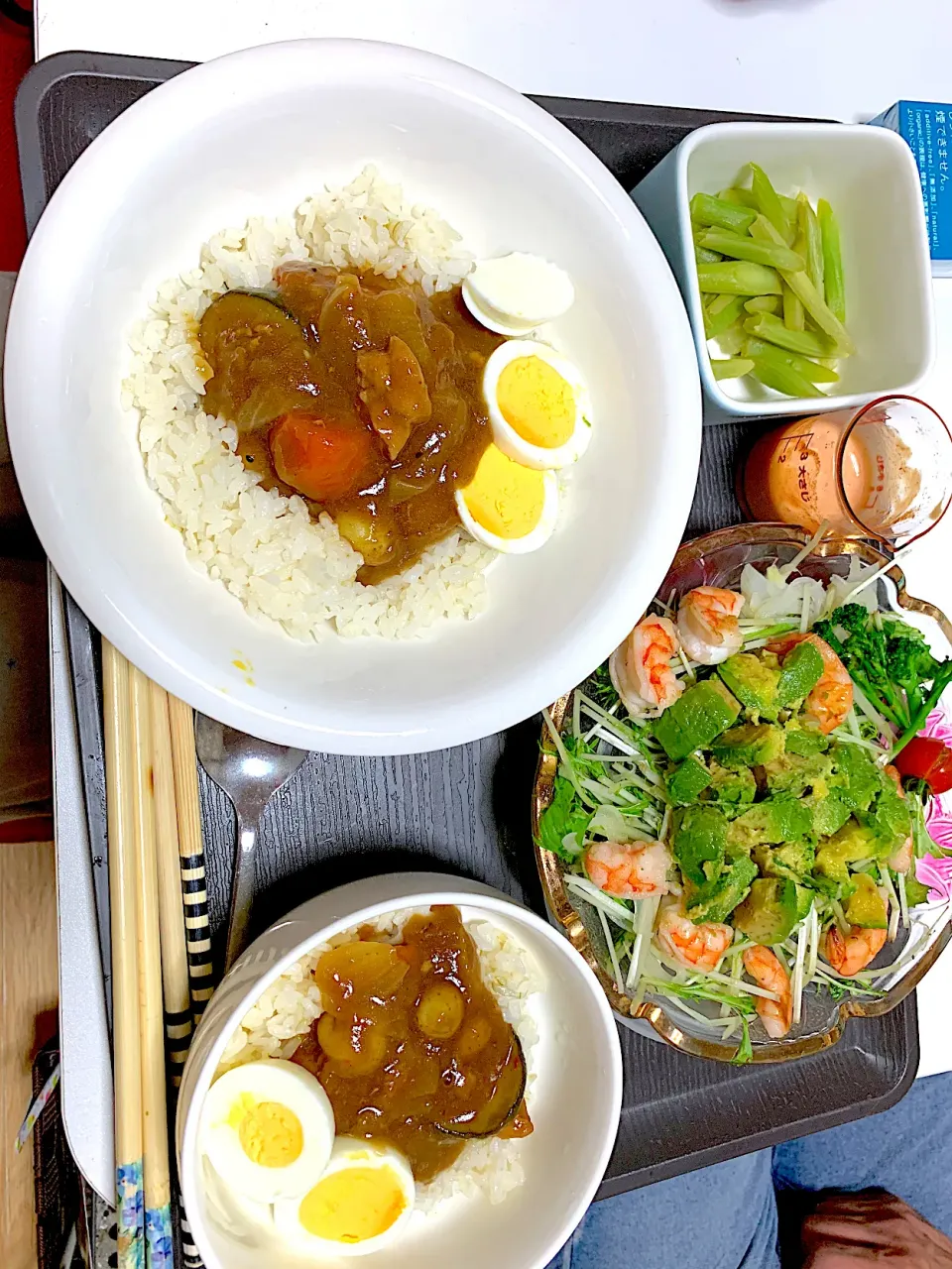 新玉ご飯カレー(新じゃがは家庭菜園)|ゃょぃさん