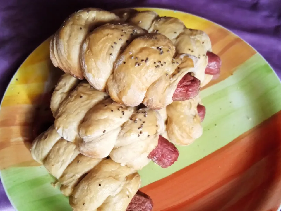 sausage bread roll|blackcherryさん