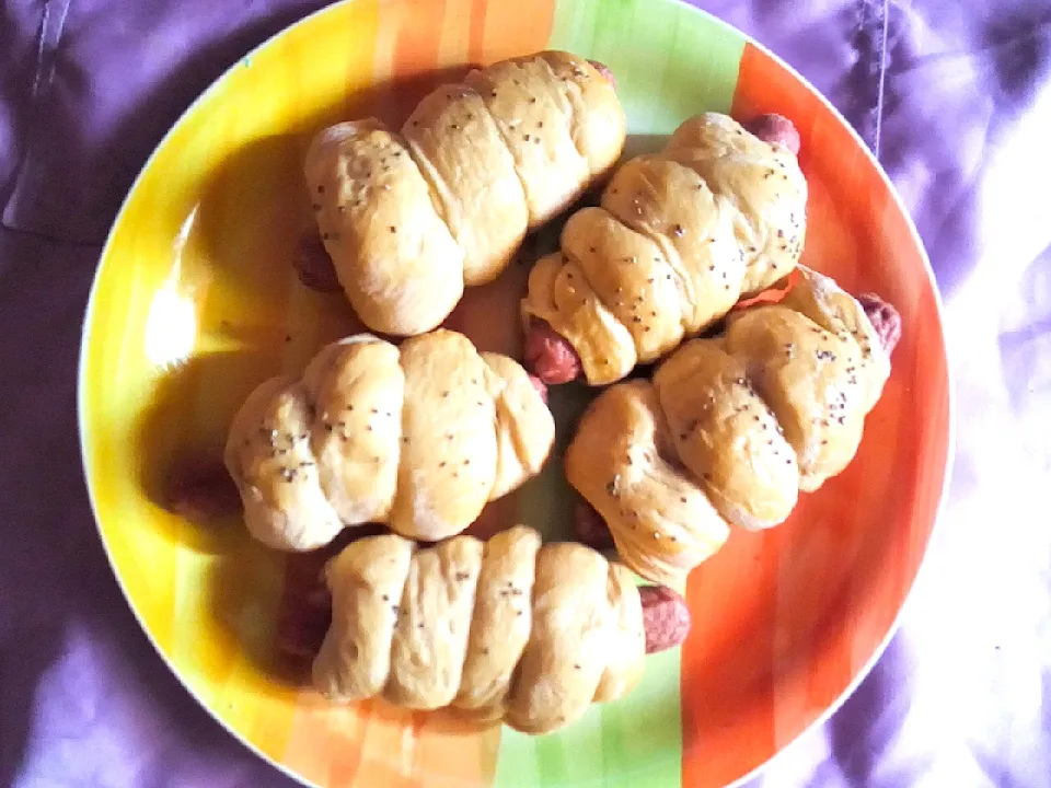 sausage bread roll|blackcherryさん