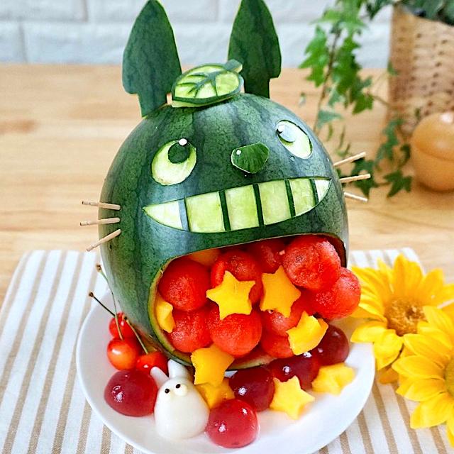 スイカアートトトロ/yumisake | Snapdish[スナップディッシュ] (ID