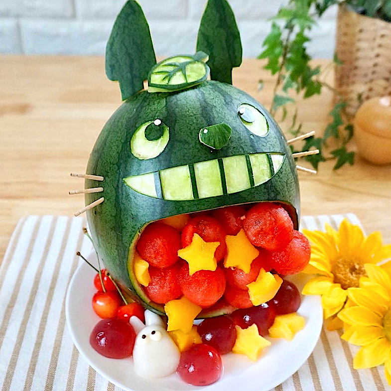 スイカアート🍉トトロ