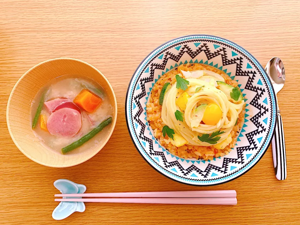 パスタ丼|さっちんさん