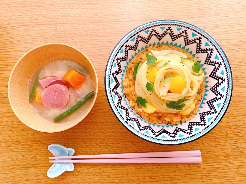 パスタ丼|さっちんさん