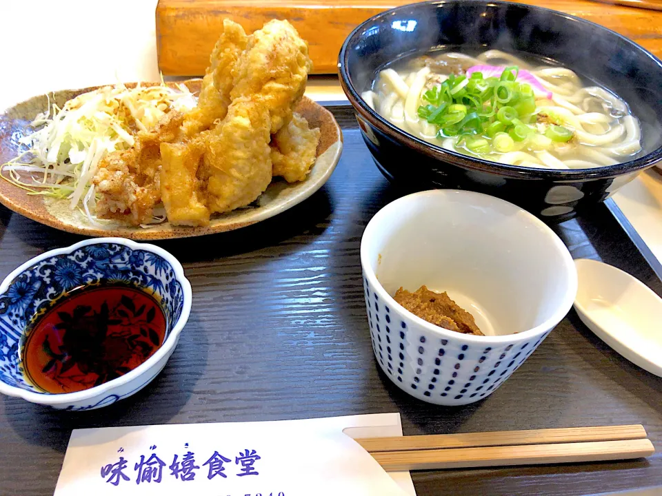 Snapdishの料理写真:佐伯　味愉嬉食堂　ごまだしうどん定食|Mitsutoさん