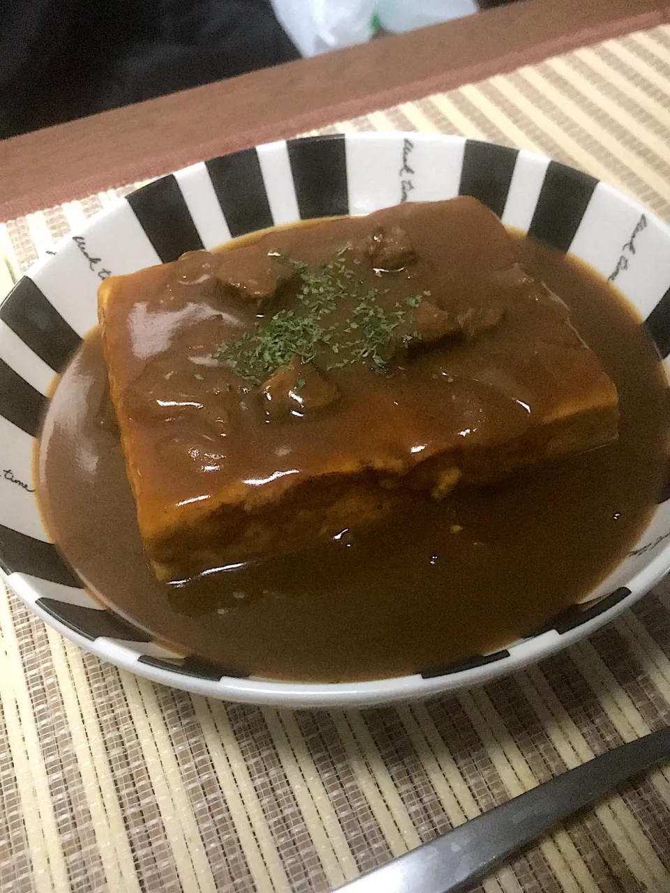 レトルトカレーを使った豆腐カレー|わたゆーさん