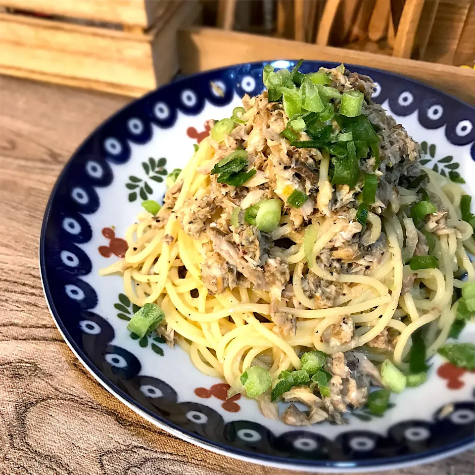 鯖缶と柚子胡椒のスパゲッティ|ゆきっちん(・8・)さん