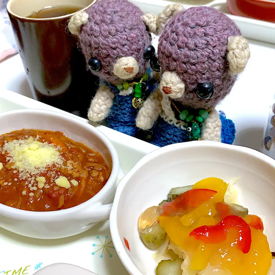 Snapdishの料理写真:朝ごはん（╹◡╹）|chagashiさん