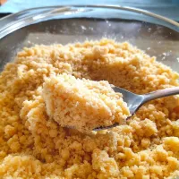 Snapdishの料理写真:Polvoron, a Filipino-style shortbread made of toasted flour, powdered milk, sugar, and butter. ❤