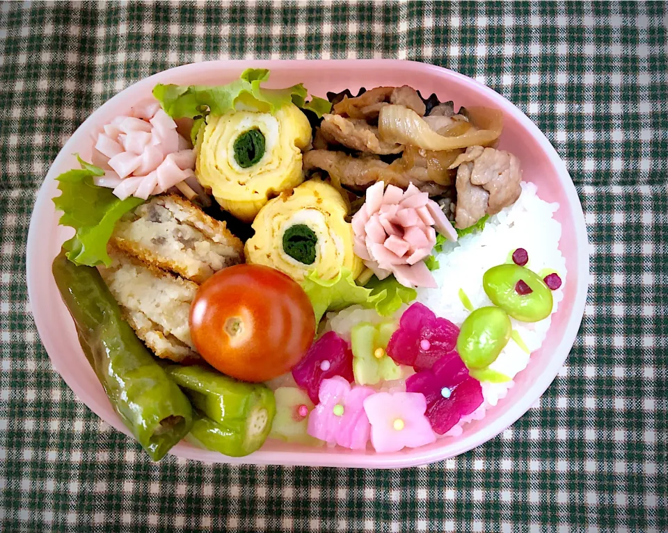 紫陽花カエル🐸弁当|ゆりゆりさん