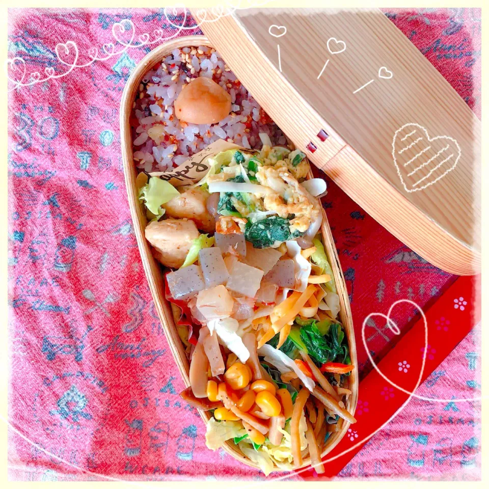 ６／２３ ｔｕｅ ササミのゴマおかか焼き弁当🍴|rinaronarさん