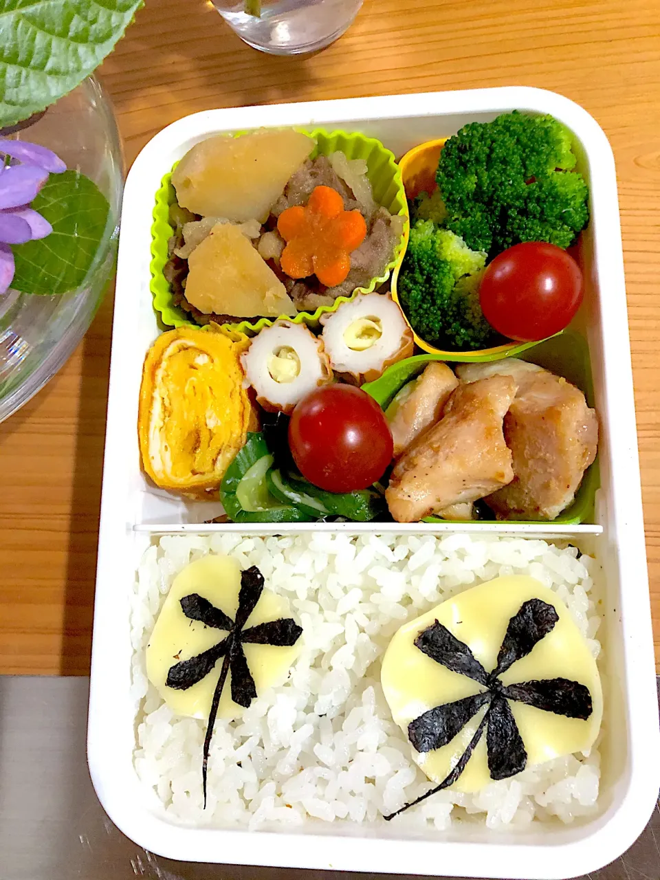 24日目 お花弁当|mikoさん