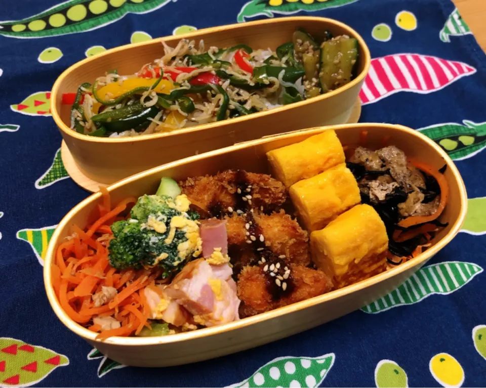 Snapdishの料理写真:今日のお弁当　チキンカツ|utauta610さん