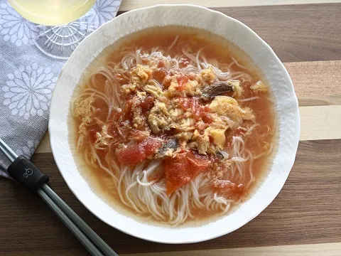 スーラータンメン風トマトそうめん|ヤマサ醤油公式アカウントさん