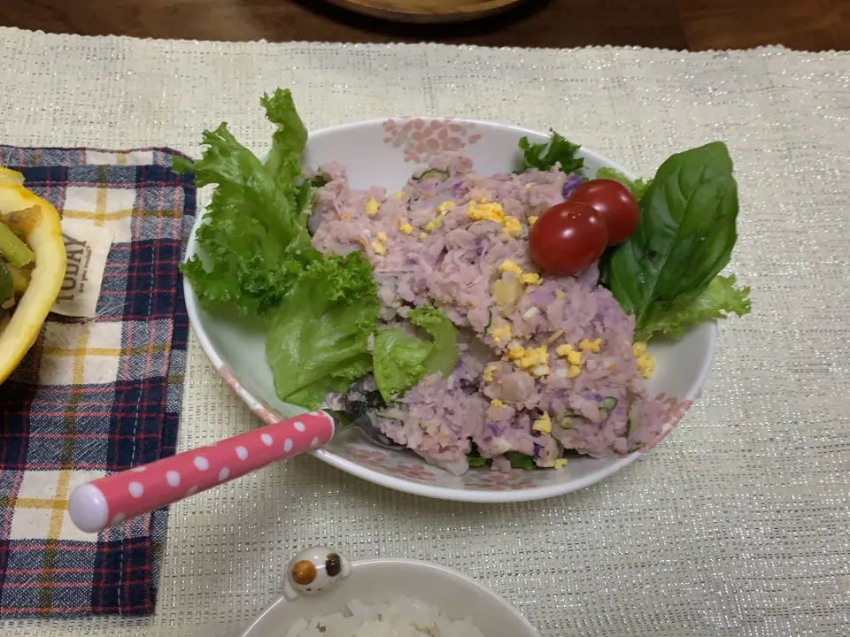 紫じゃがいものポテトサラダ🥗レモン汁かけ💕|Mariko Hayashidaさん