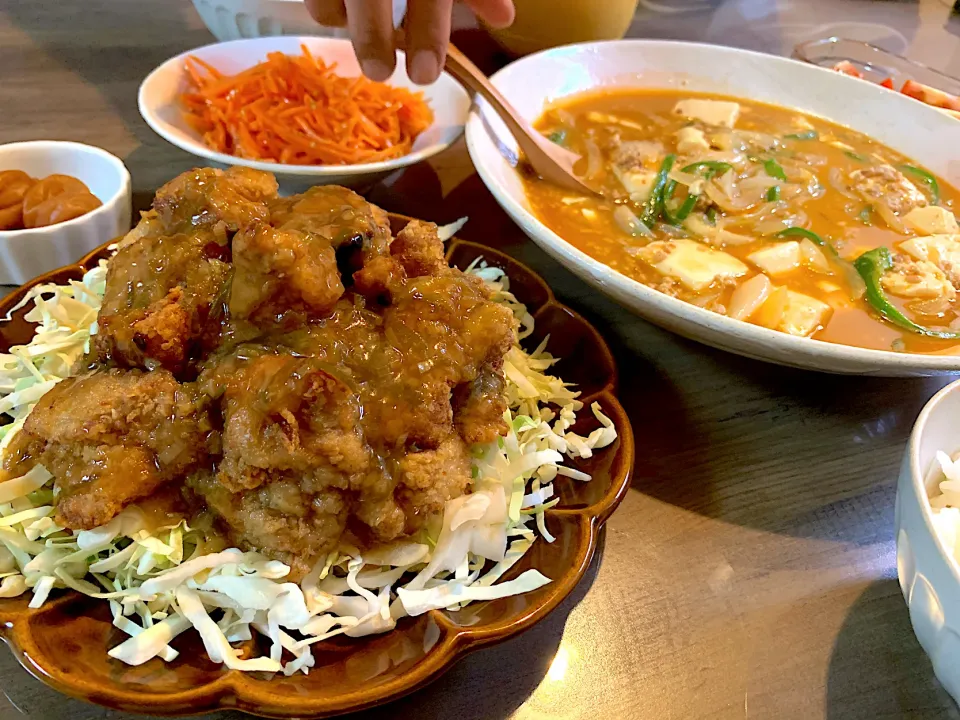 唐揚げと麻婆豆腐|きっきー🥰さん