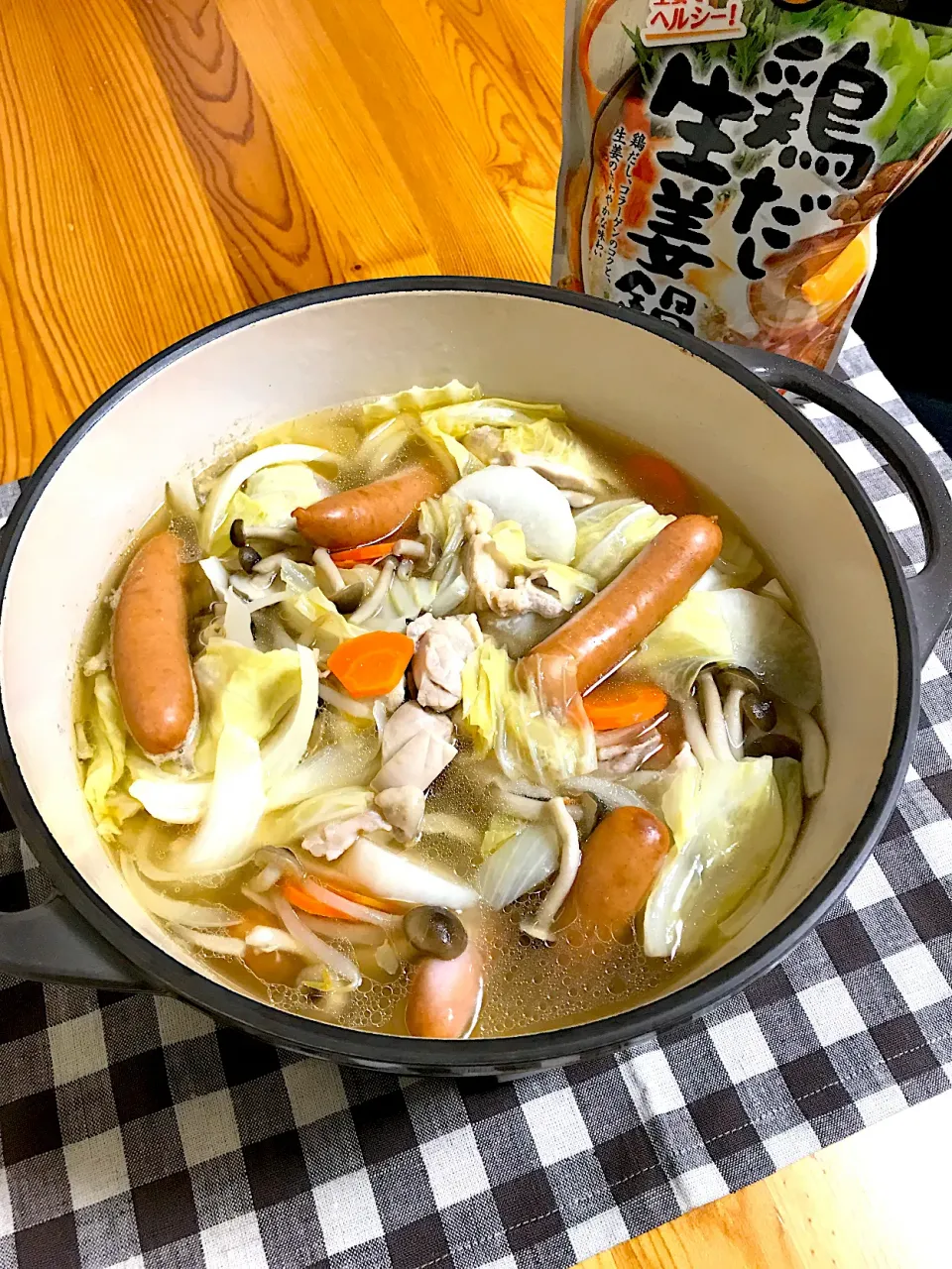 鶏だし生姜ポトフ鍋(ミツカン　〆まで美味しい鶏だし生姜鍋つゆ)|sayaさん