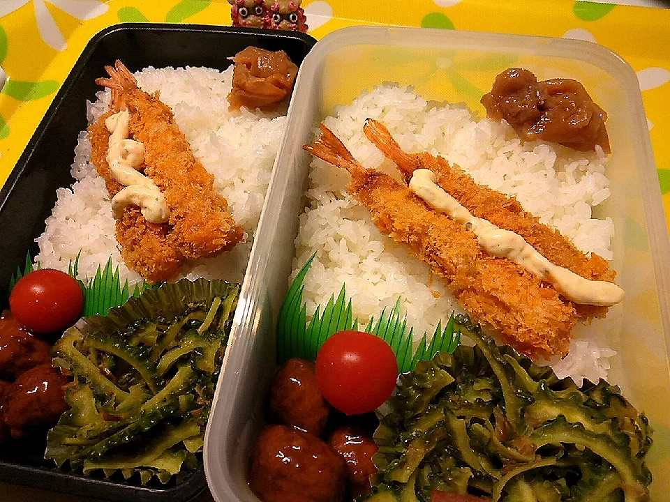 夫の弁当、息子の弁当|みどりさん