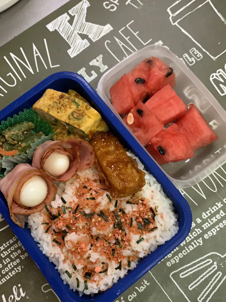 Snapdishの料理写真:今日の息子のお弁当🍙|クローバー🍀さん