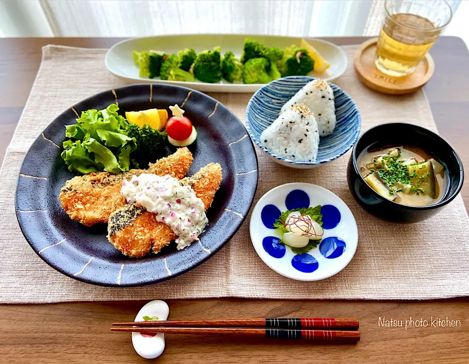 おうちサーモンフライ定食😊♪|ナツ1224さん