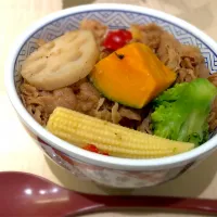 牛丼ON野菜|sakaki747さん