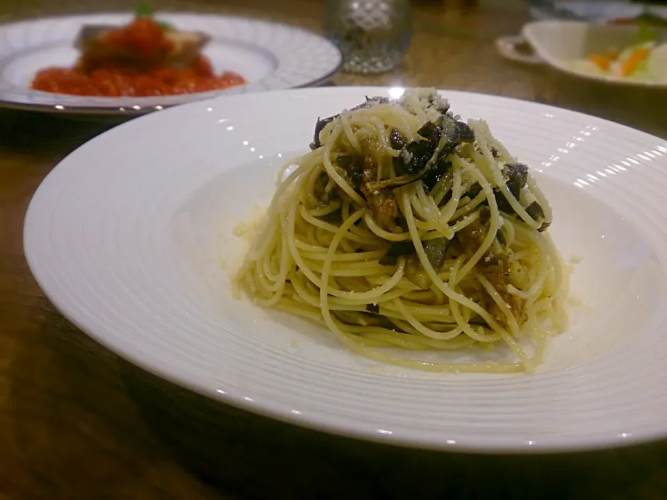 焼きなすの冷製スパゲティ|古尾谷りかこさん