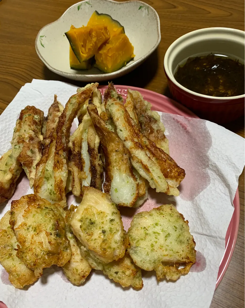 6月24日夜は磯辺揚げと鶏ムネ揚げ|とももさん
