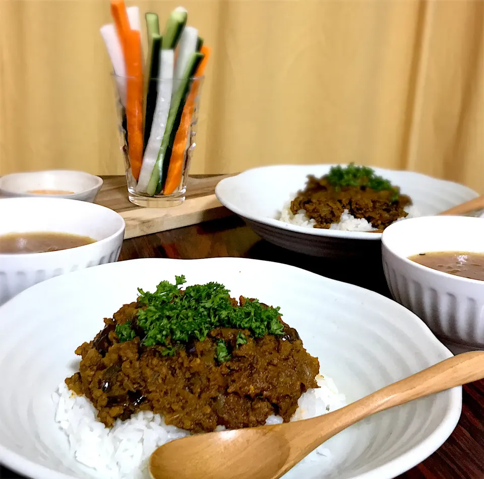 なすとひき肉のキーマカレー☆ byテレビ朝日　家事ヤロウ　内藤裕子さんのレシピ|料理っ娘さん