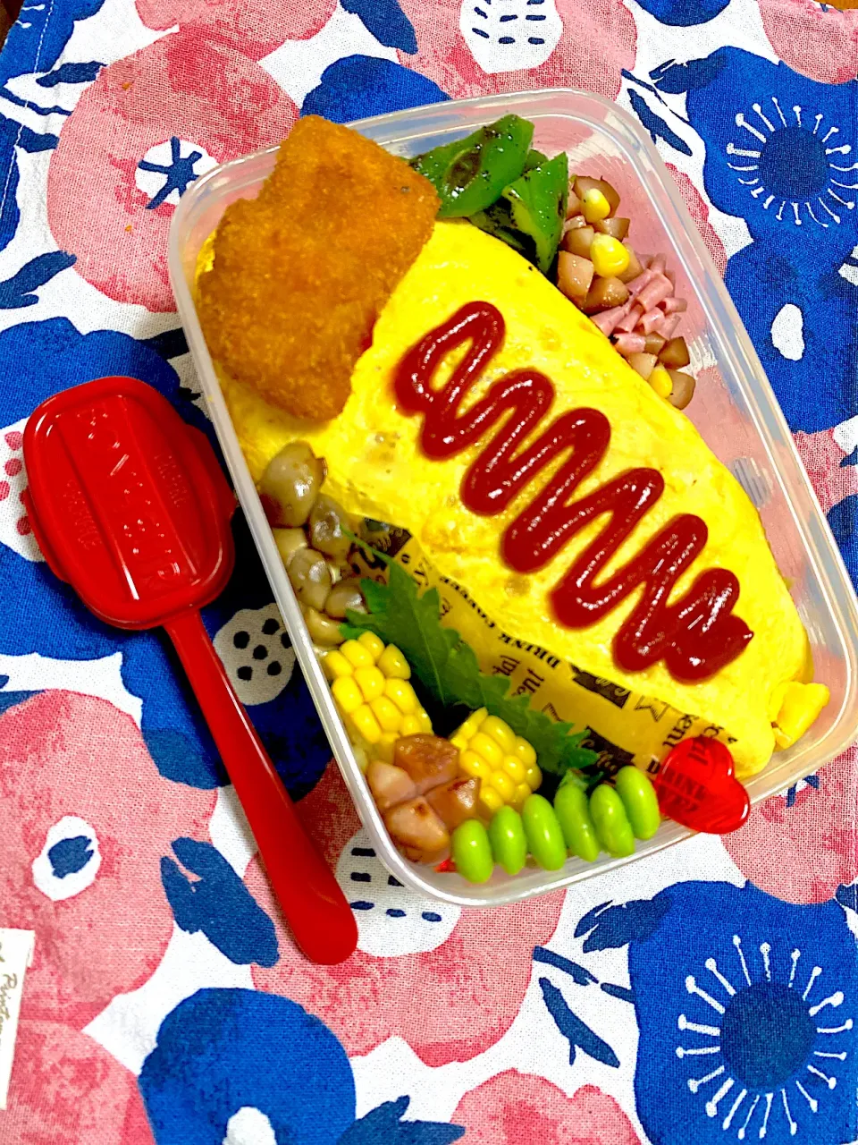 オムライス弁当⭐︎|Yu♡Mi♡さん