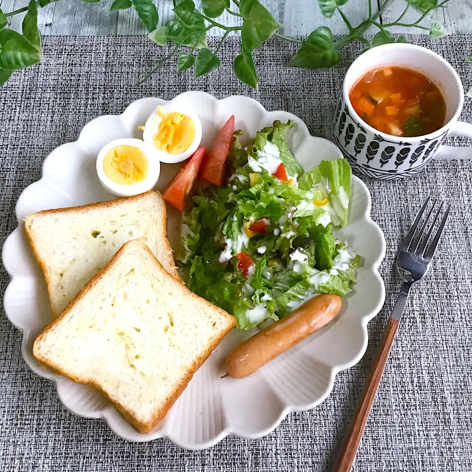 八天堂のとろける食パンでワンプレートごはん♪|夢ーテルさん