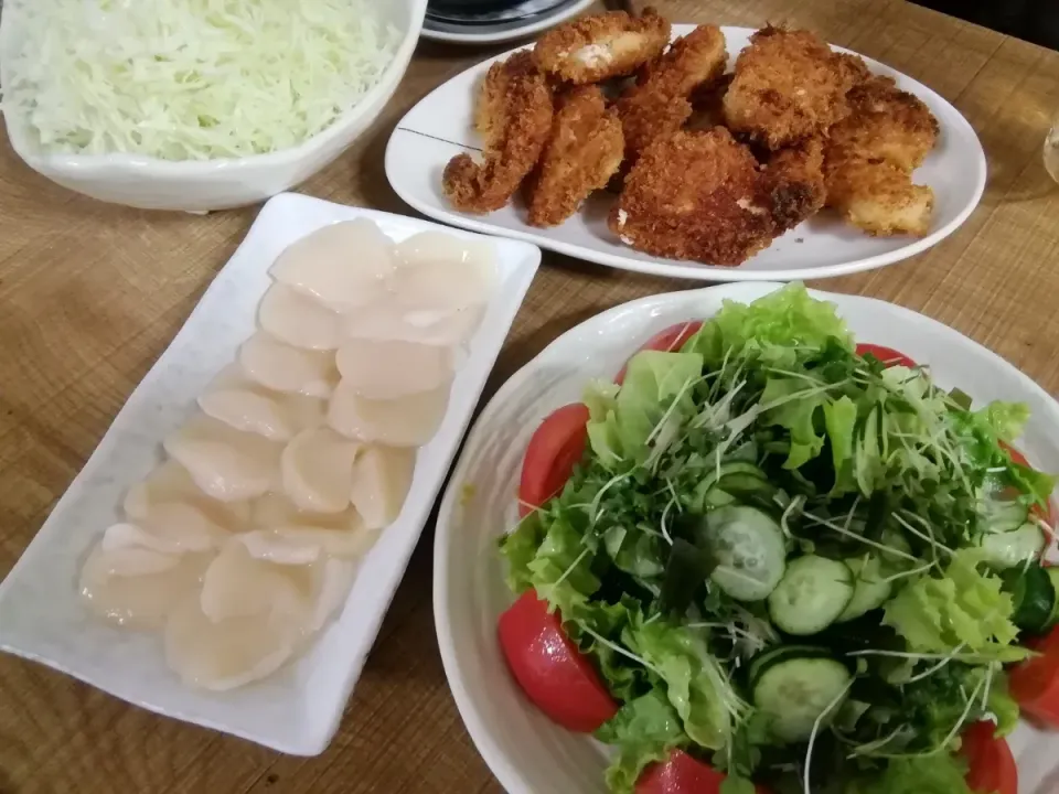 帆立刺し身
晩御飯|ミルコさん