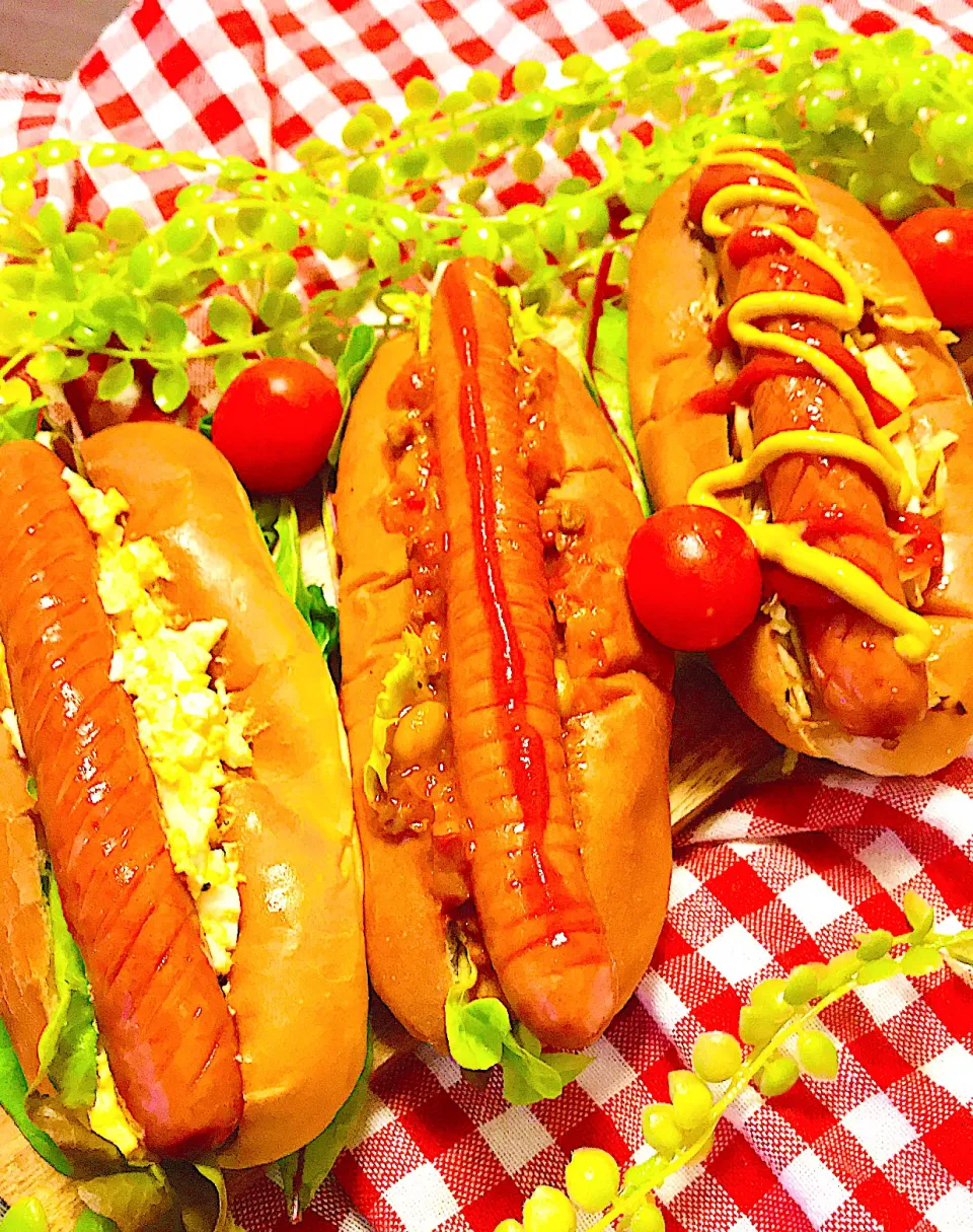 3種のホットドッグ🌭🌭🌭|🌺🌺Foodie🌺🌺さん