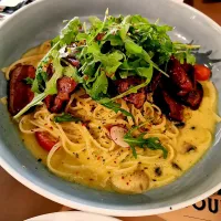 Smoked duck pasta linguine |Annemardyさん