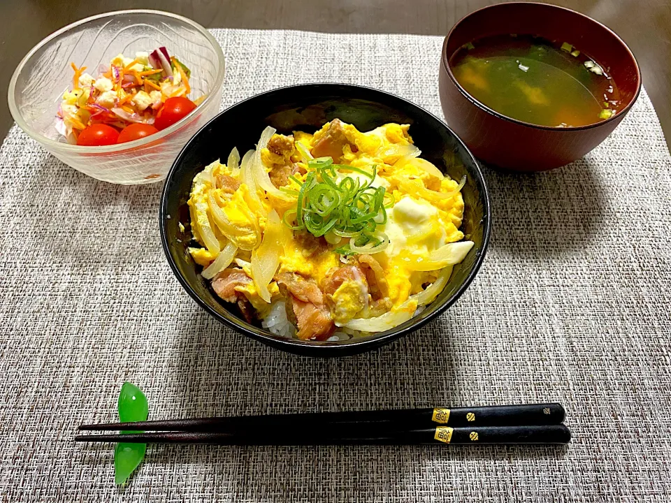 塩味の焼き鳥缶で作る 簡単親子丼|Ari’s Channelさん