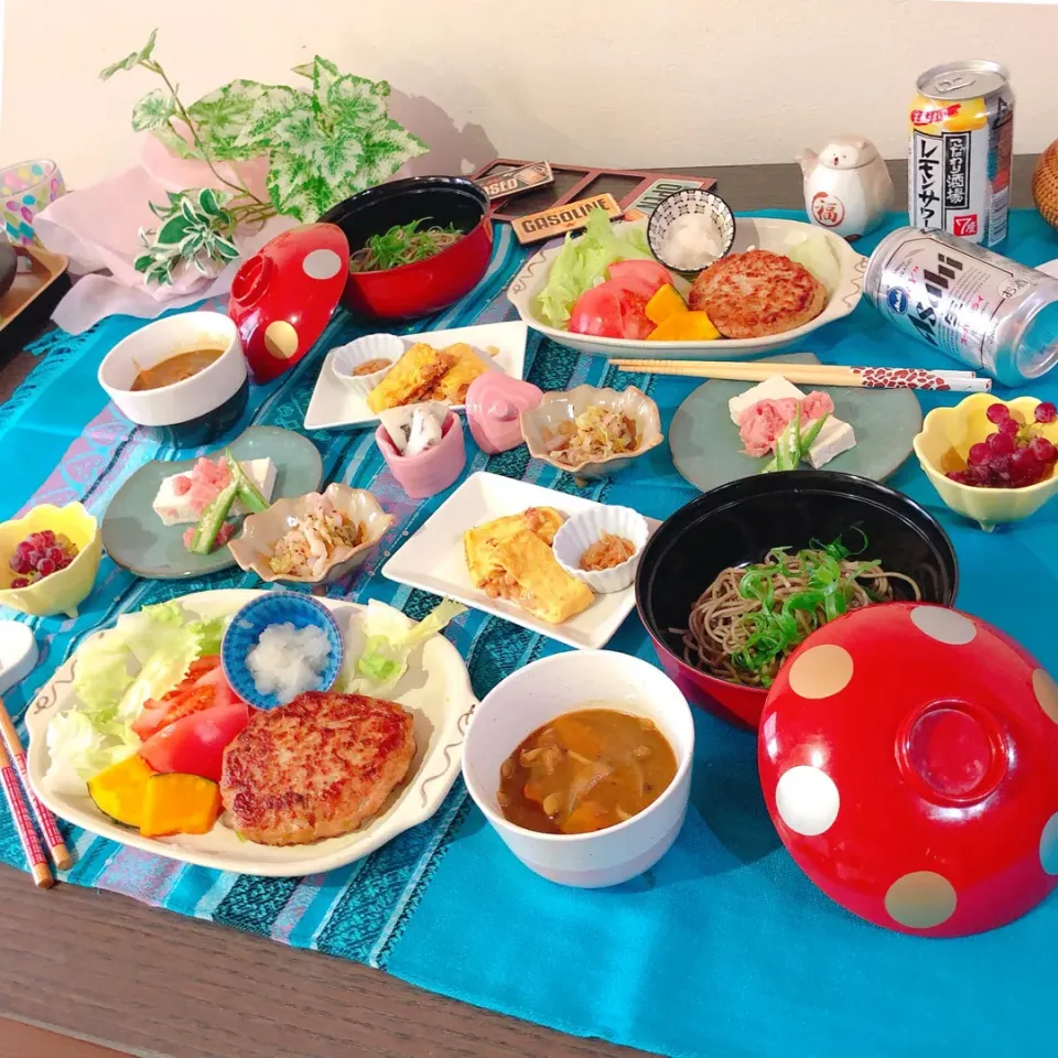 Snapdishの料理写真:🏡おうちごはん / つくねバーグ定食|ぷらっとさん