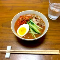 Snapdishの料理写真:しらたきでヘルシー冷麺|marukoさん