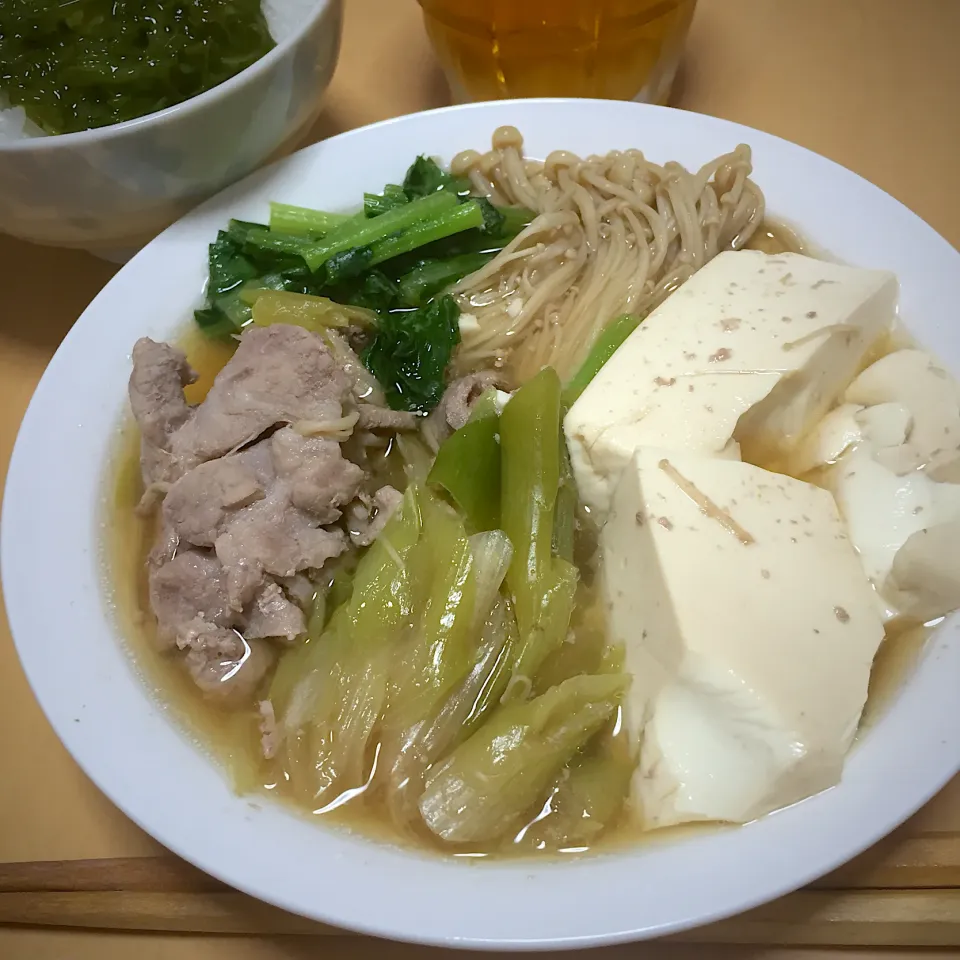 在宅勤務中の男飯(肉豆腐)|おおもりの星さん