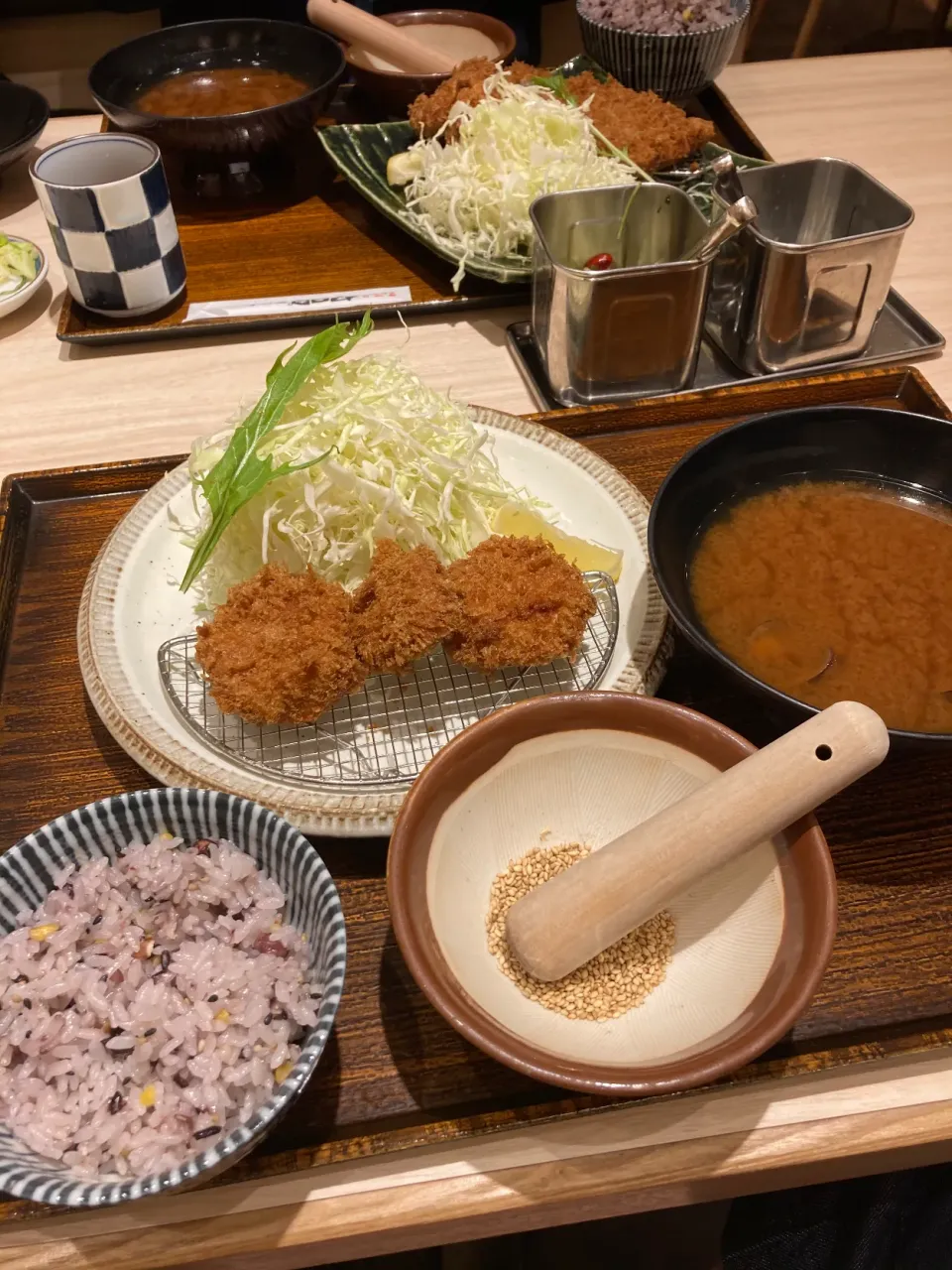 Snapdishの料理写真:6月25日晩ご飯。美味しいとんかつ屋さん。|あやさん