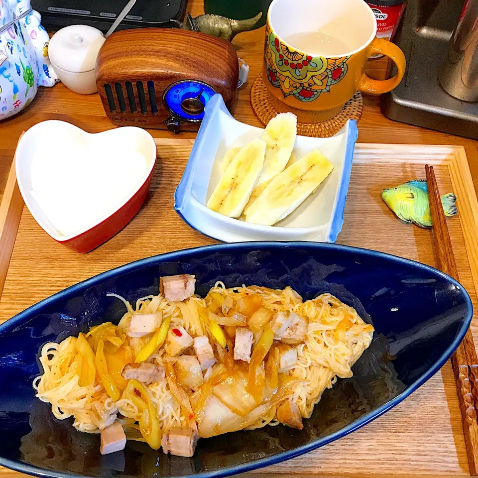 Snapdishの料理写真:キムチ素麺|まぁちゃんさん