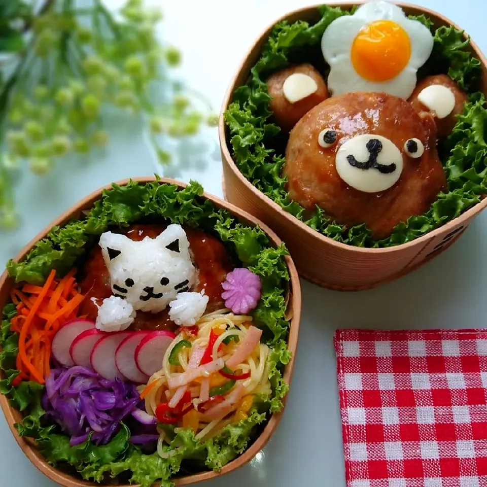 Snapdishの料理写真:にクマきおにぎり弁当🐻|りょこさん