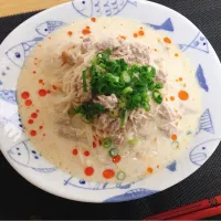 Snapdishの料理写真:冷やし坦々素麺|つんさん