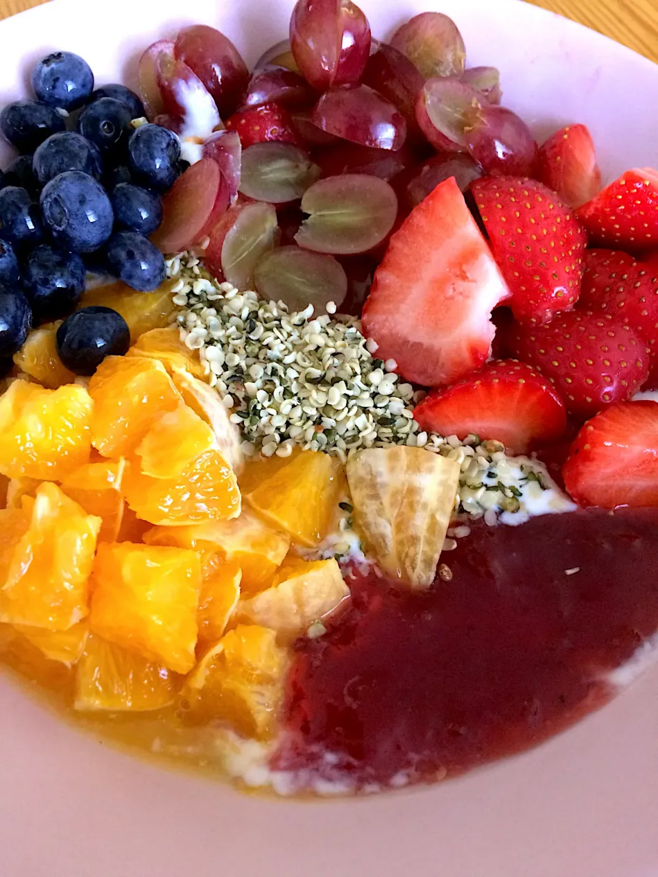 Fruits and soy yogurt|MissYumYumさん