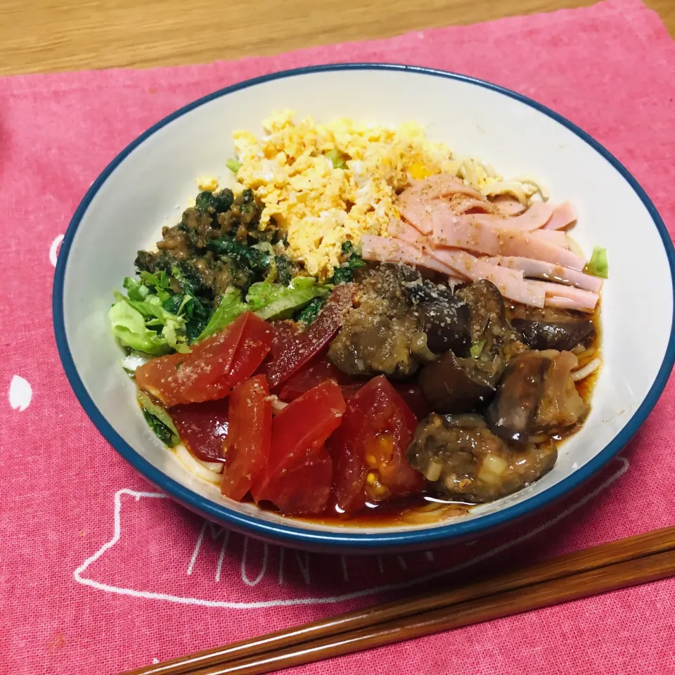 糖質0麺で！冷やし中華|安侑美のロカボ日記✈︎さん