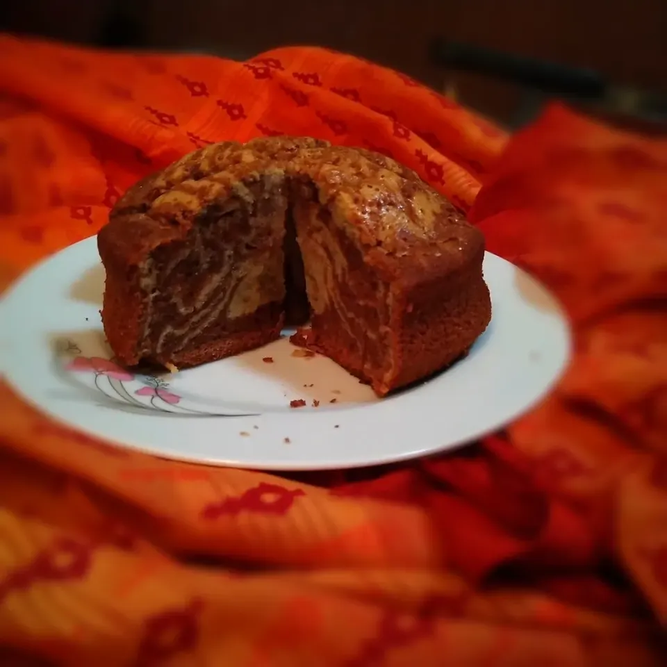 Snapdishの料理写真:No Milk Nutella Marble Cake|anoorayさん