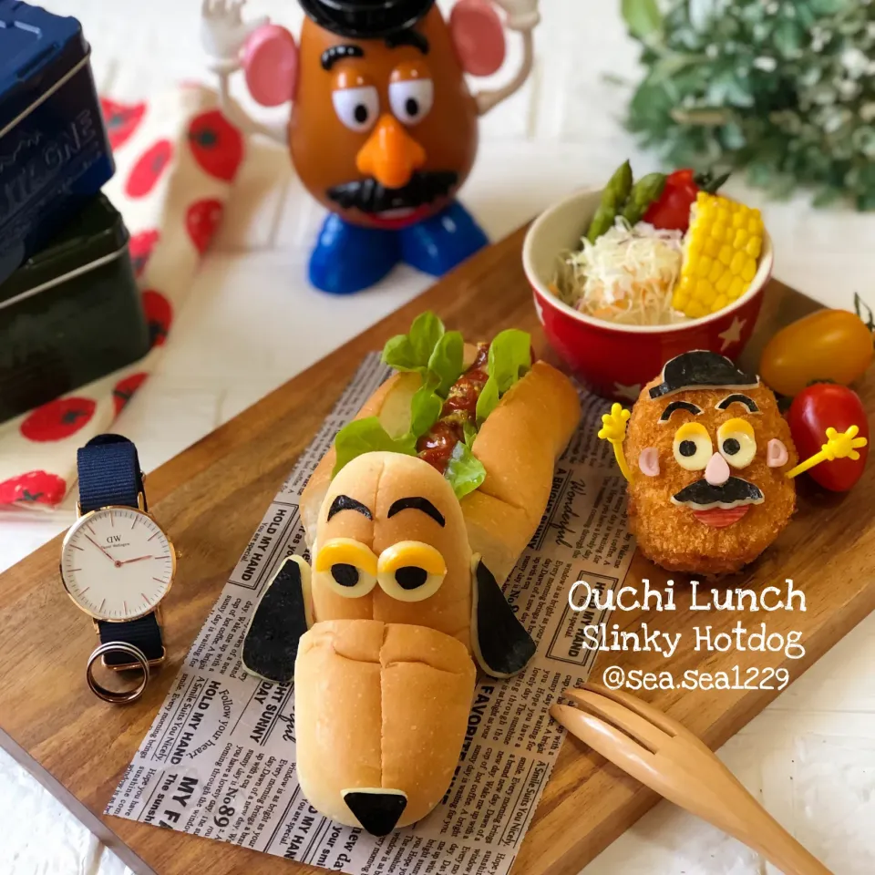 Snapdishの料理写真:スリンキードッグのおうちランチ🌭|seaさん