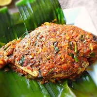 Meen Pollichathu

Ingredients :


For the Marinade:
Fish (Tilapia, Pearl spot, Pomfret, King fish, Salmon) : 1 no (Peferably karemeen/pearl spot,i have used til|mk recipe'sさん