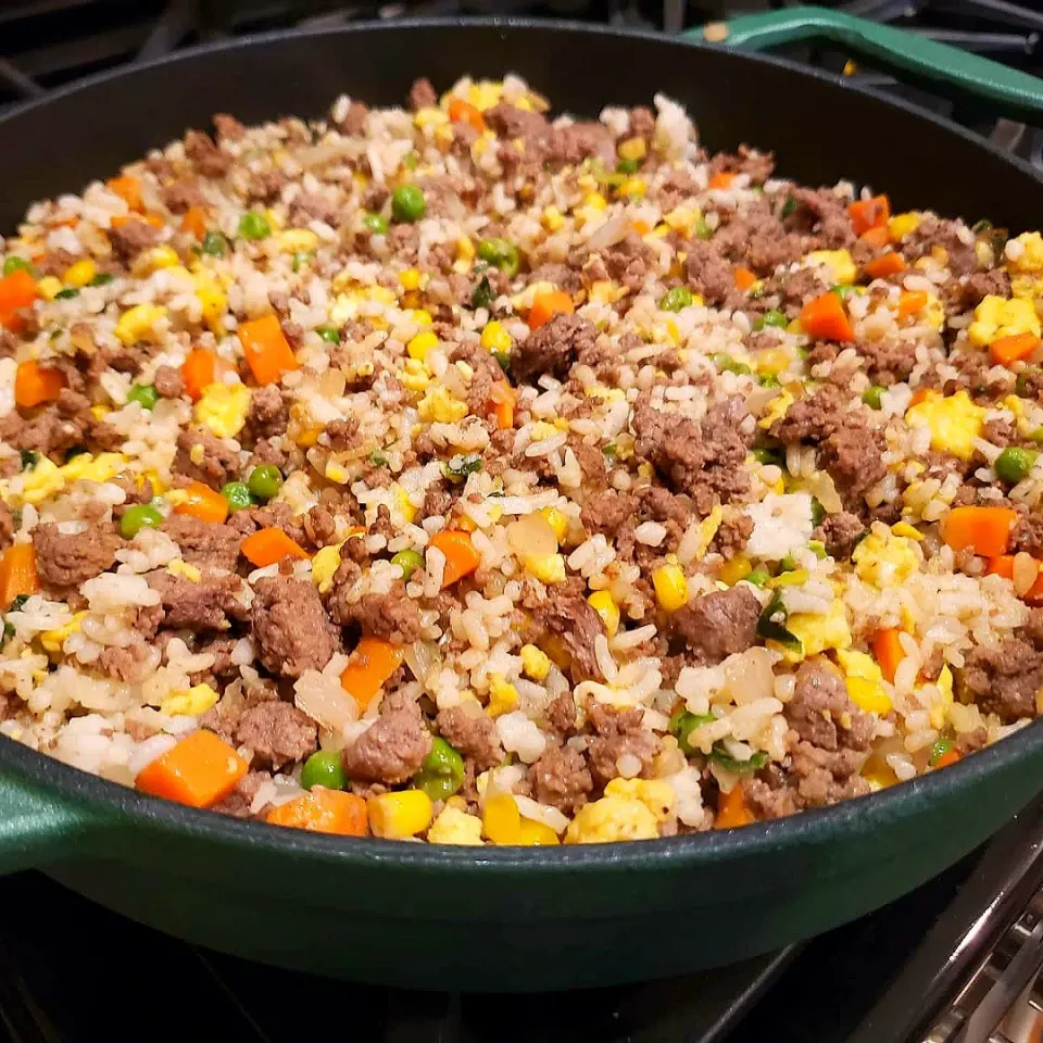 Homemade Ground Beef Fried Rice|Matt Teers Newbie Kitchenさん