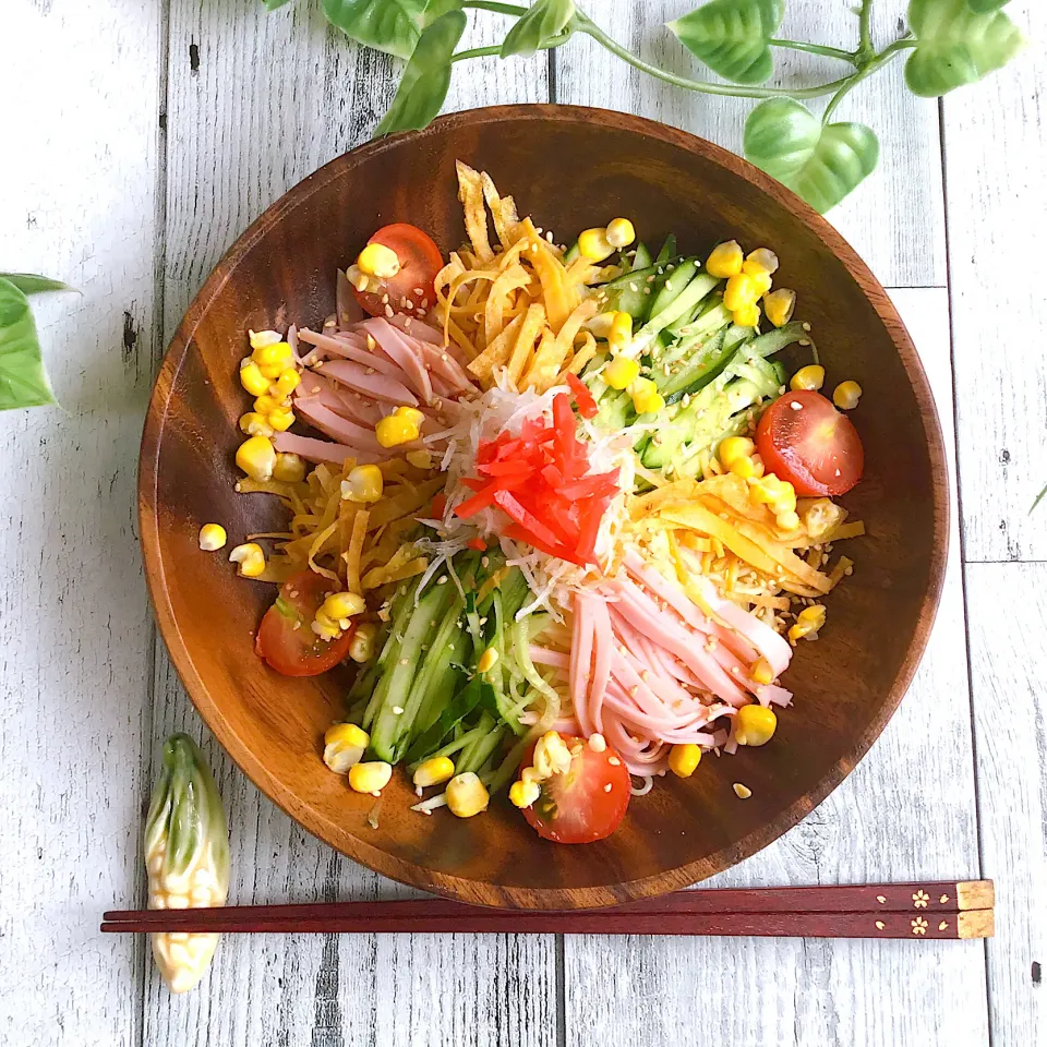 Snapdishの料理写真:夏野菜たっぷり！冷やし中華♪|夢ーテルさん